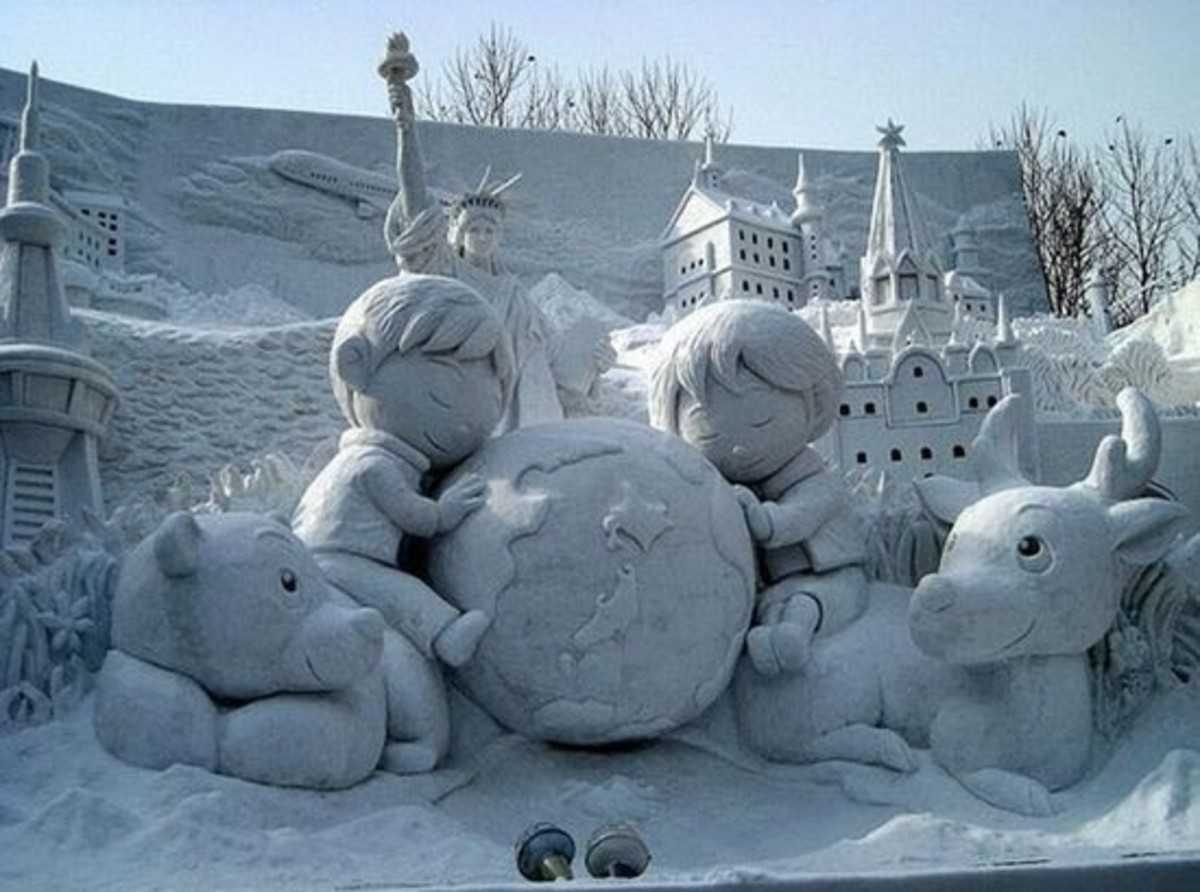 Гномы из снега